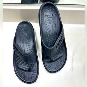 😃SOLD😃 CROCS Men’s Black Thong Flip Flops Sz M/ 12